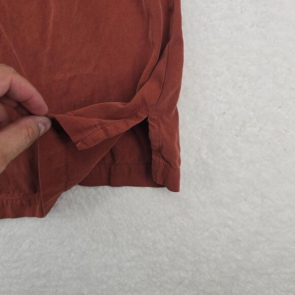 Tommy Bahama Classic 100% Silk Mens Shirt Short Sleeve Size Large Red‎ Color - Picture 11 of 16